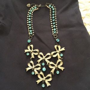 Betsey Johnson bows necklace